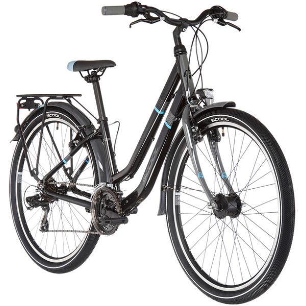 s'cool chiX twin alloy 26 21-S Enfant, noir