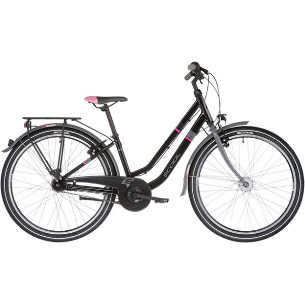 s'cool chiX twin alloy 26 7-S Enfant, noir – Image 2