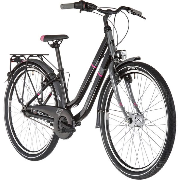 s'cool chiX twin alloy 26 7-S Enfant, noir – Image 3