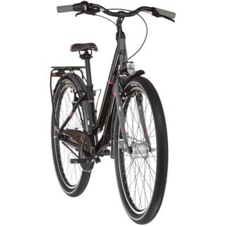 s'cool chiX twin alloy 26 7-S Enfant, noir